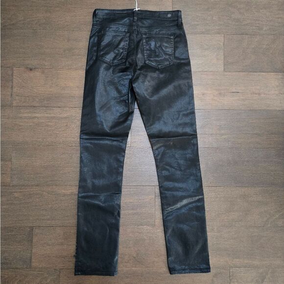 AG Adriano Goldschmied Mari Leatherette Straight Jeans size 29 NWT - Picture 13 of 16